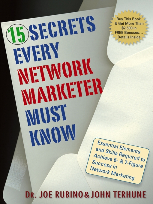 Title details for 15 Secrets Every Network Marketer Must Know by Joe Rubino - Available
